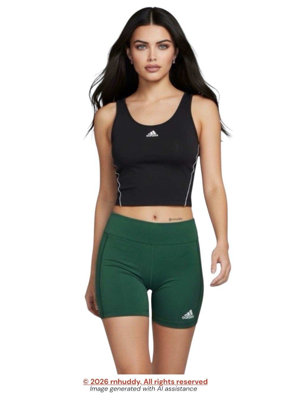 Adidas 2XL green aeroready 5” bike shorts